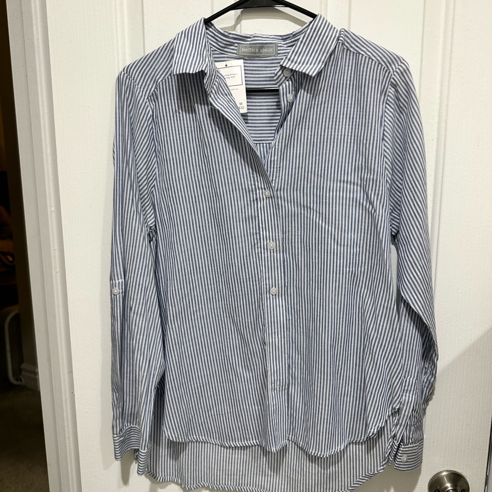 Blue Striped Button Down